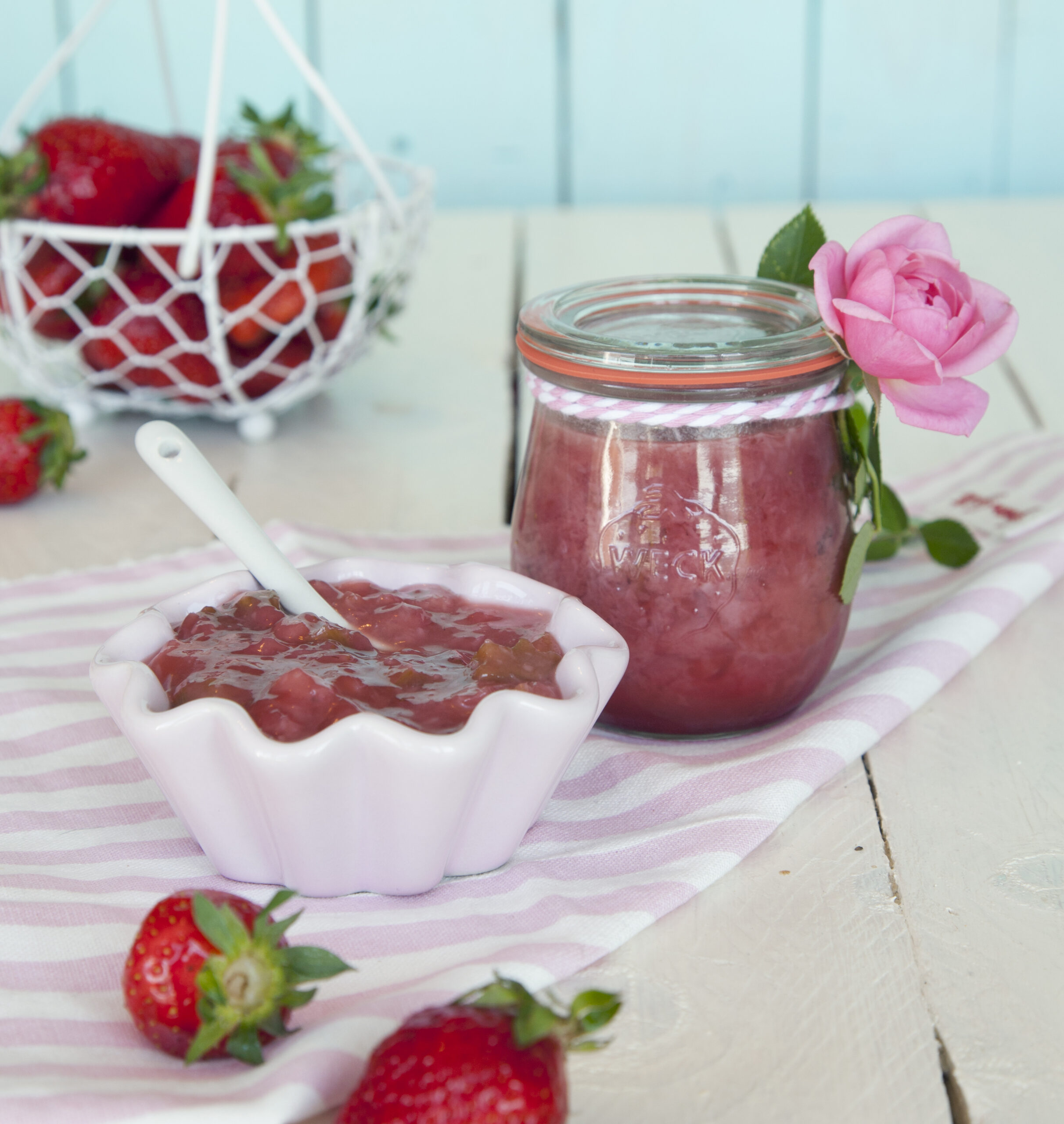 Erdbeer-Kokos-Konfitüre - süße Rezepte - WECK