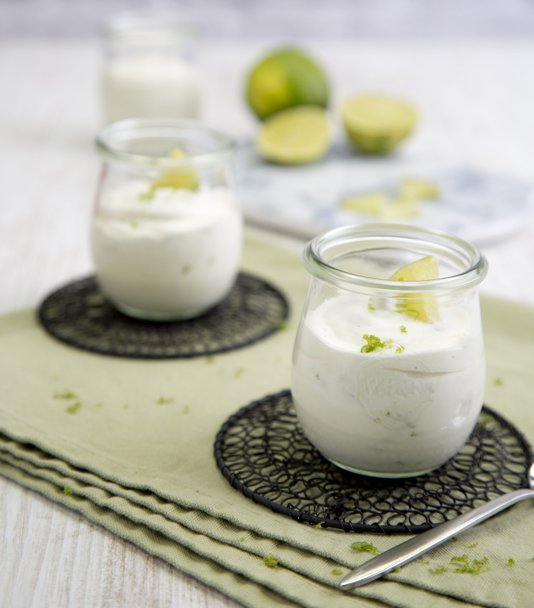 Joghurt-Limetten-Mousse - Marke WECK Gläser