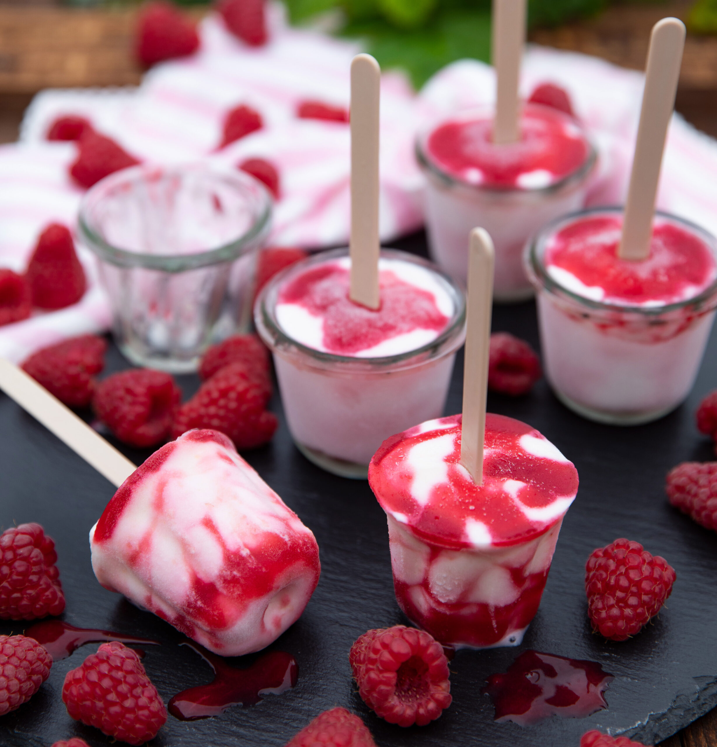 Himbeer-Joghurt-Eis - Marke WECK Gläser