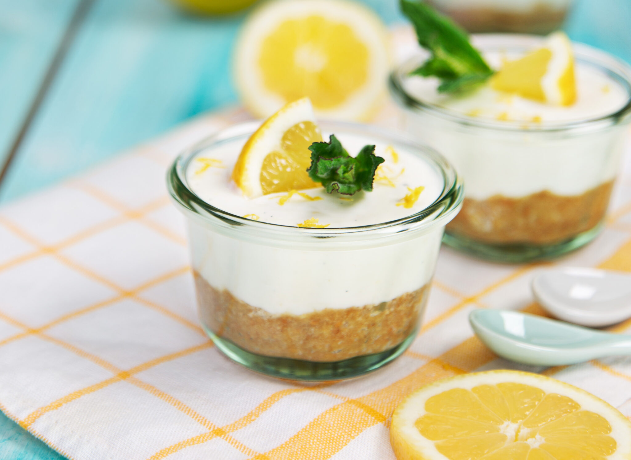 Zitronen-Käsekuchen im Glas - Marke WECK Gläser