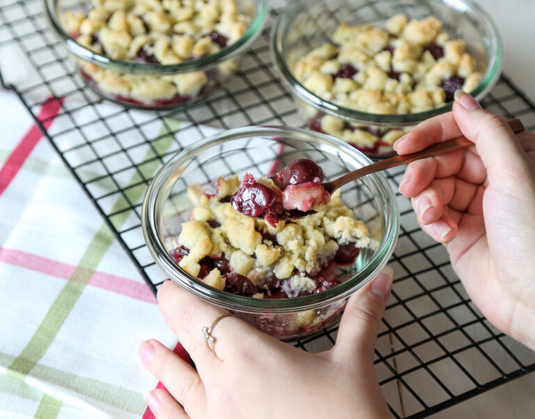 Kirsch-Crumble - süße Rezepte - WECK