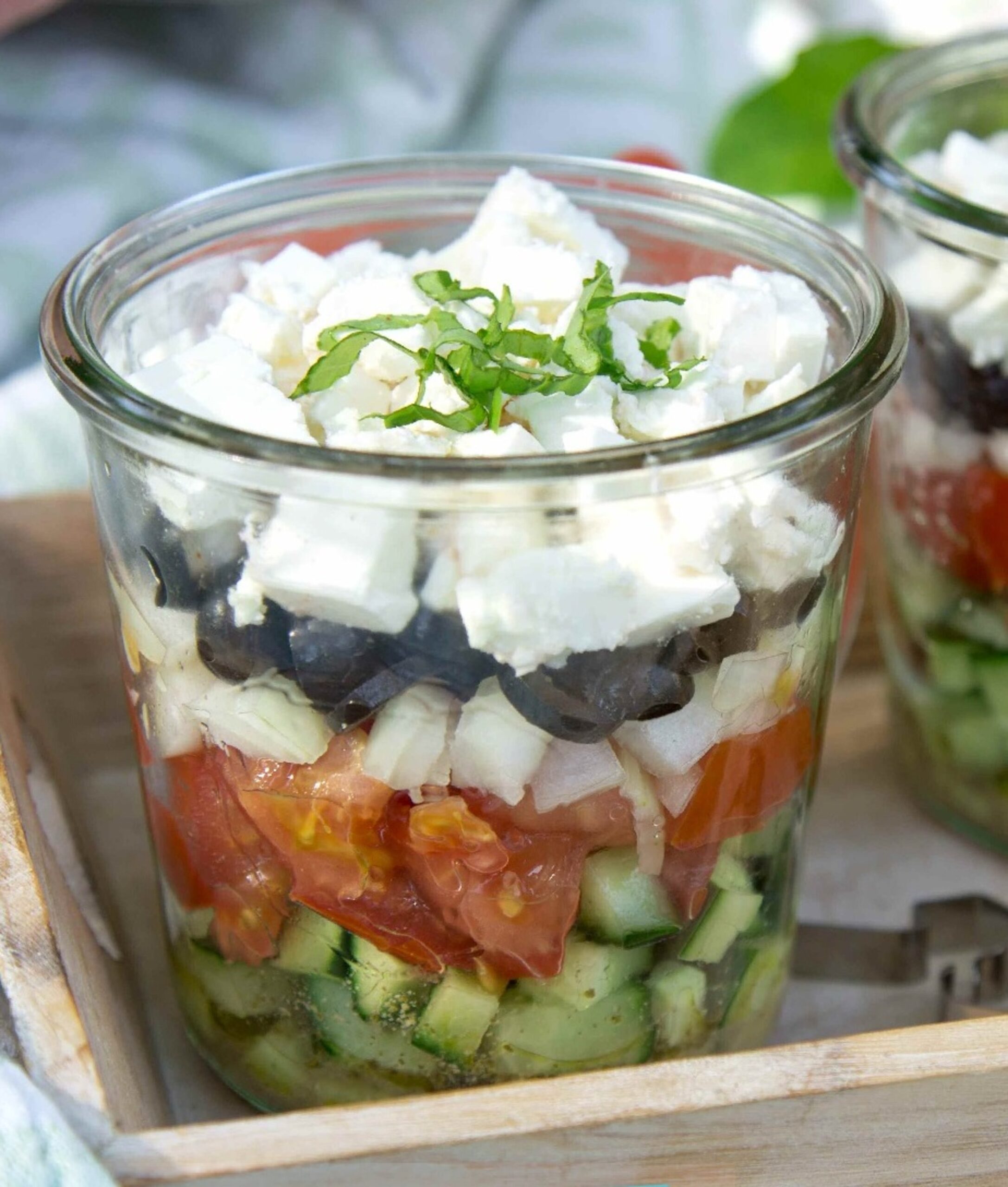 Griechischer Salat WECK Sturzgläser à 580 ml 