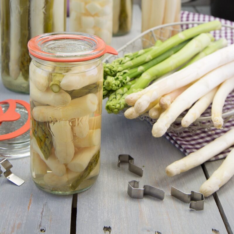 Grundrezept Spargel einkochen Einkochzeit 2 Std. Einkochgläser