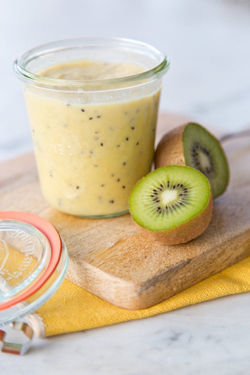 Kiwi Curd 2 WECK-Sturzgläser à 290 mlfeines Sieb