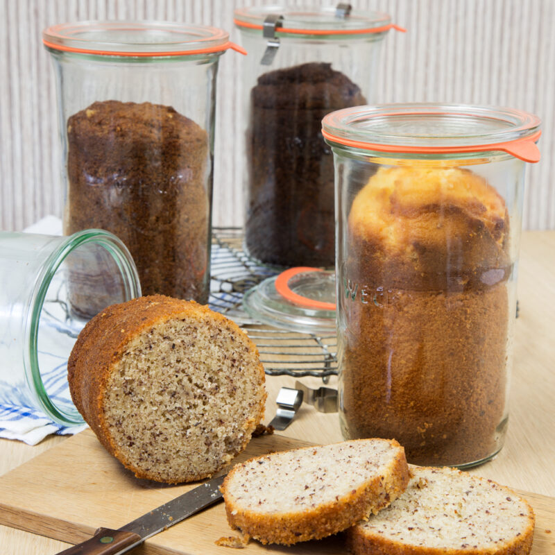 Kuchen im Glas je 2 WECK-Gläser in Sturzform à 1000 ml Inhalt