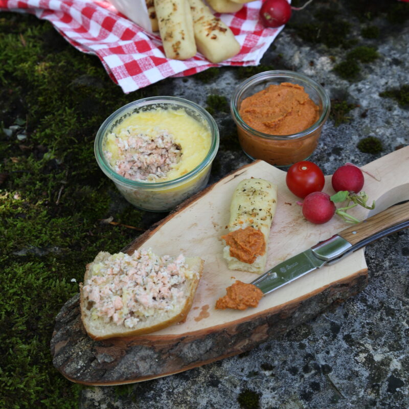 Lachs im Glas Arbeitszeit 30 Min.Koch-/Backzeit 20 Min.Gesamtzeit 50 Min.