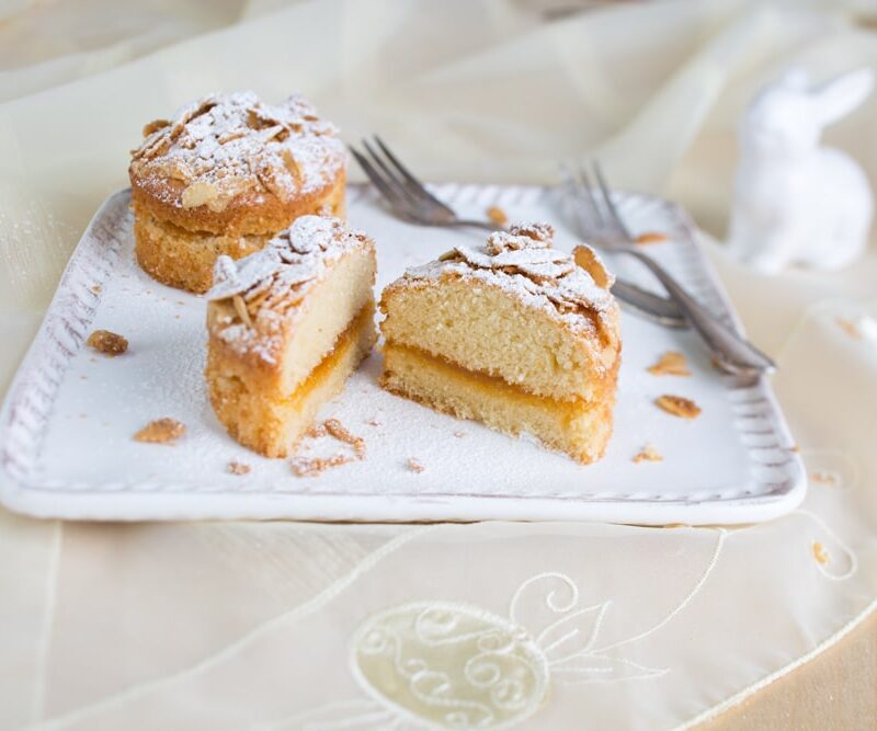 Österlicher Mandelkuchen Arbeitszeit 1 Std.Einkochzeit 30 Min. 10 WECK-Gläser in Sturzform à 200 ml Inhalt