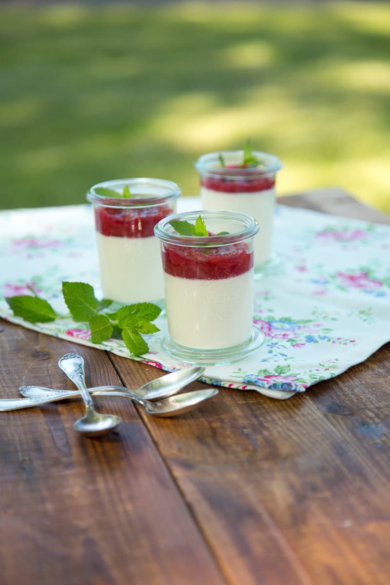 Pannacotta mit Rhabarberkompott